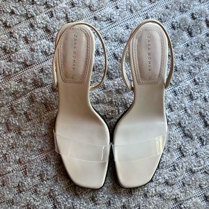 ZARA Clear PVC Heels
